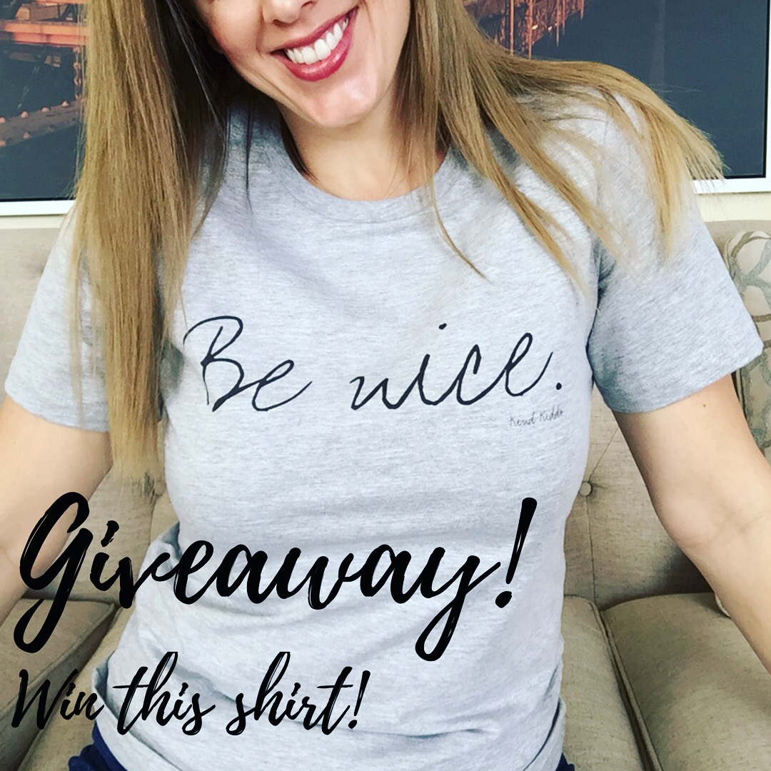 Be Nice T-Shirt Giveaway! – Britney Crosson